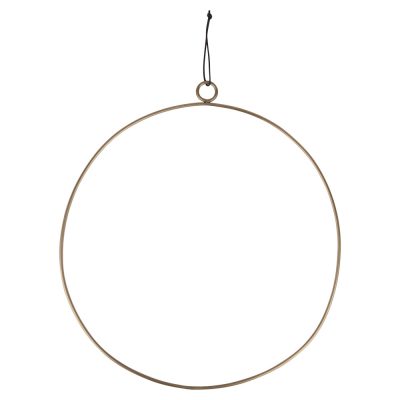 "CIRKELINE" Krans, messingfarvet Ø35cm